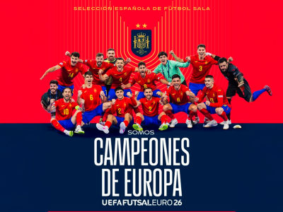 LA MUTUALIDAD DE FUTBOLISTAS FELICITA A LA SELECCIÓN ESPAÑOLA MASCULINA DE FÚTBOL SALA POR LA CONQUISTA DE SU OCTAVO TÍTULO CONTINENTAL